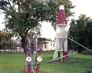 Illustration for article titled The haunting beauty of abandoned playground rockets